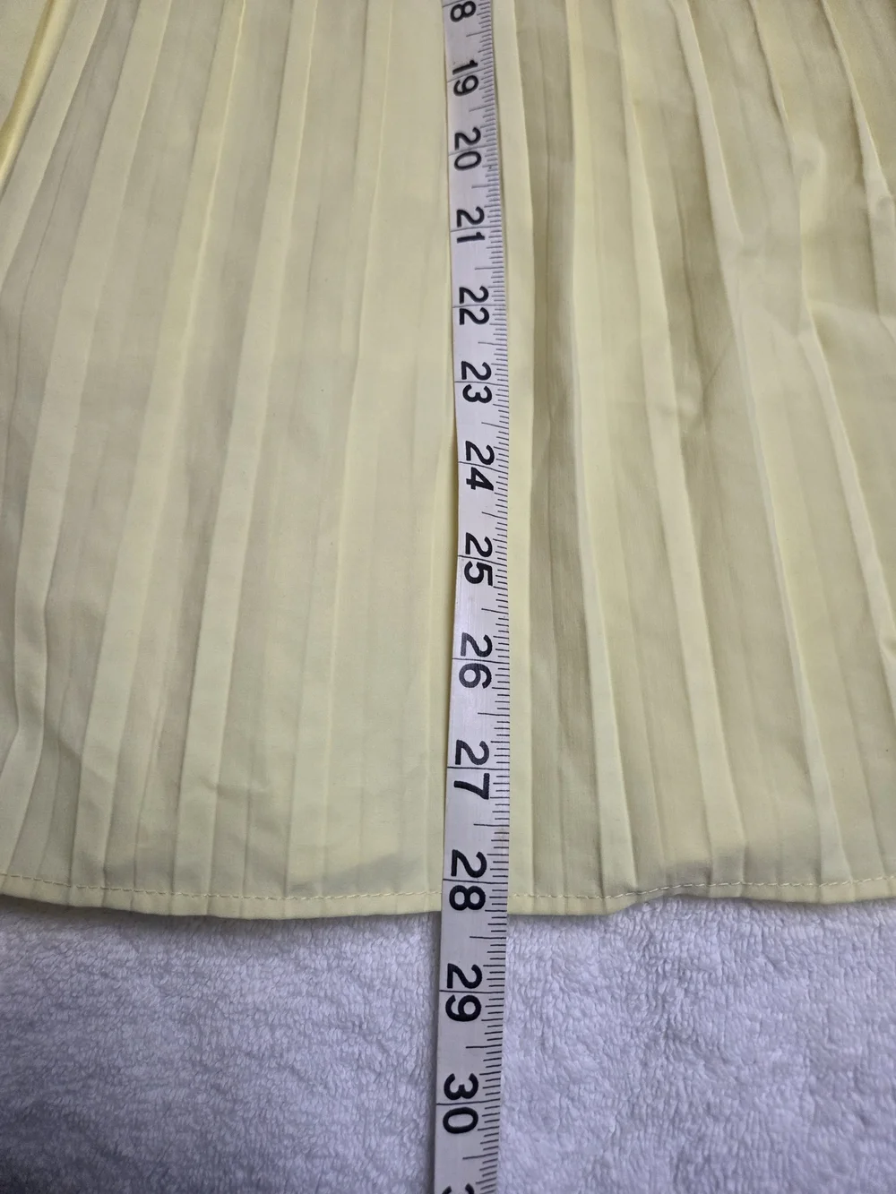 Zara Pleated Halter Dress in Pale Yellow - Picture 4 of 9